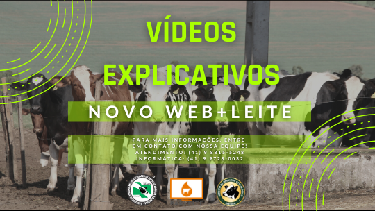 Vídeos explicativos novo sistema Web+Leite